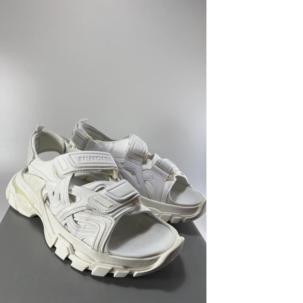 WOMEN'S Track Sandal Neoprene Strappy white Velcro Dad Sandals E371